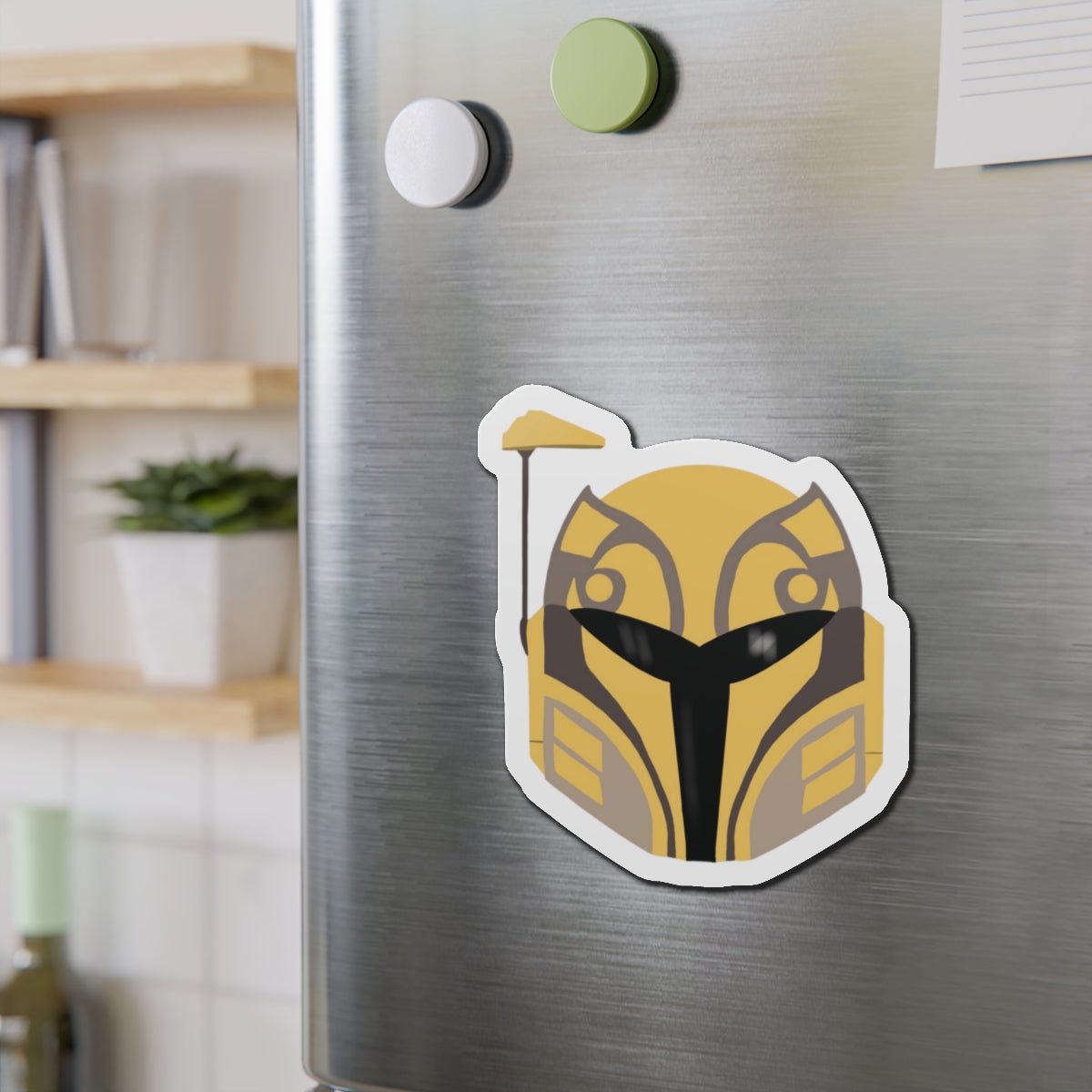 Ursa Wren Helmet die cut magnet