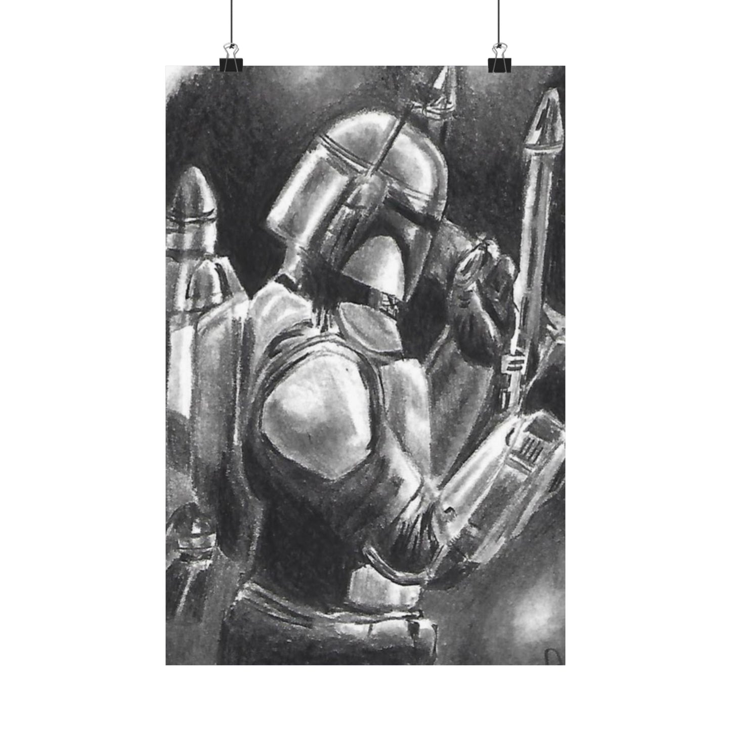 Jango Fett Matte Vertical Posters