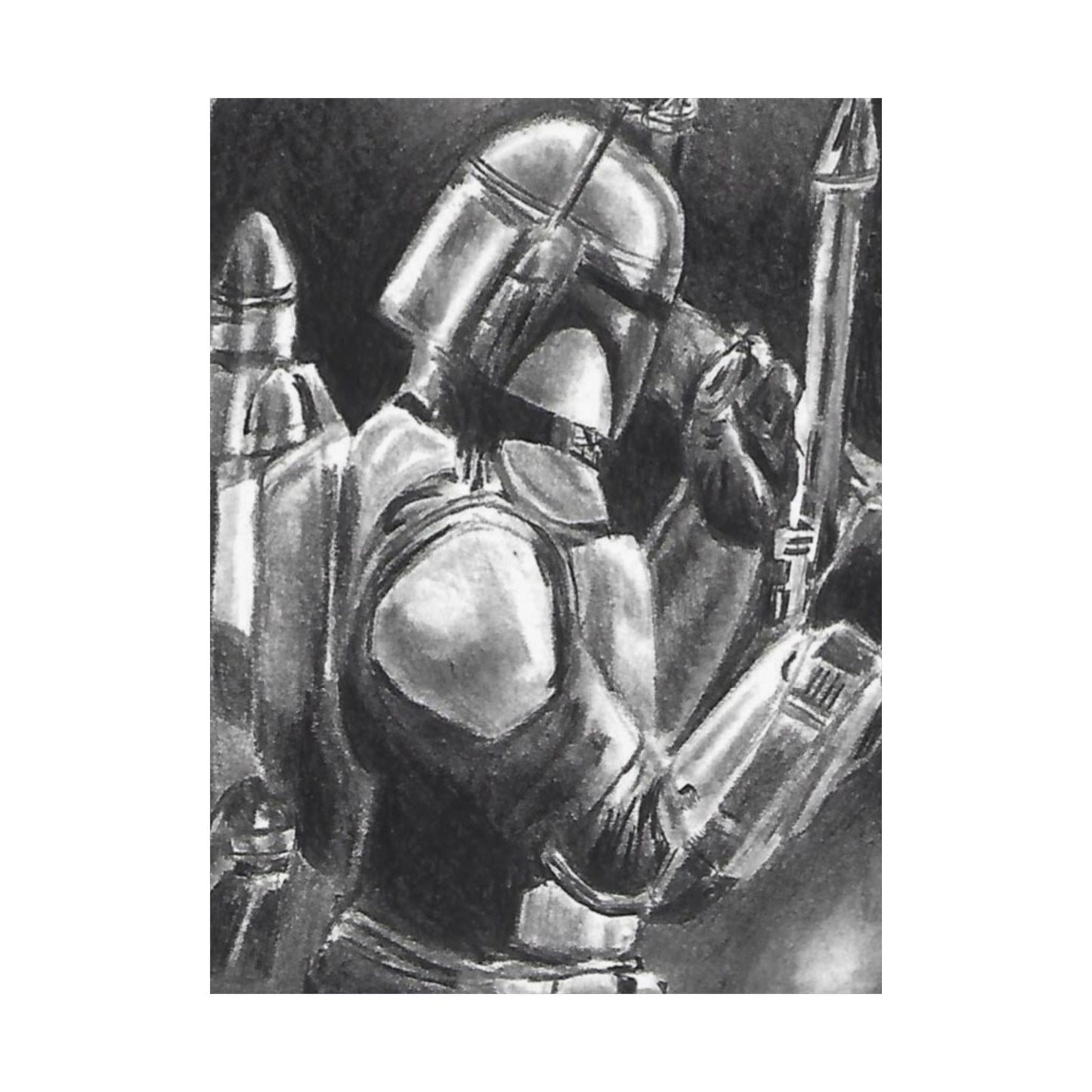 Jango Fett Matte Vertical Posters