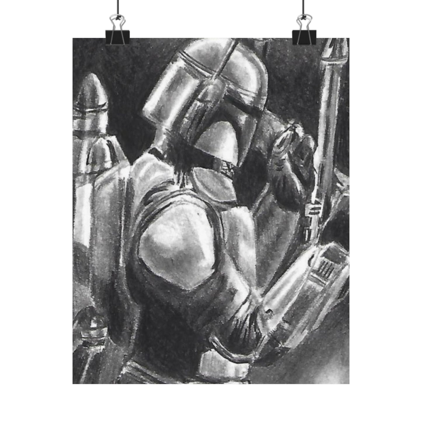Jango Fett Matte Vertical Posters