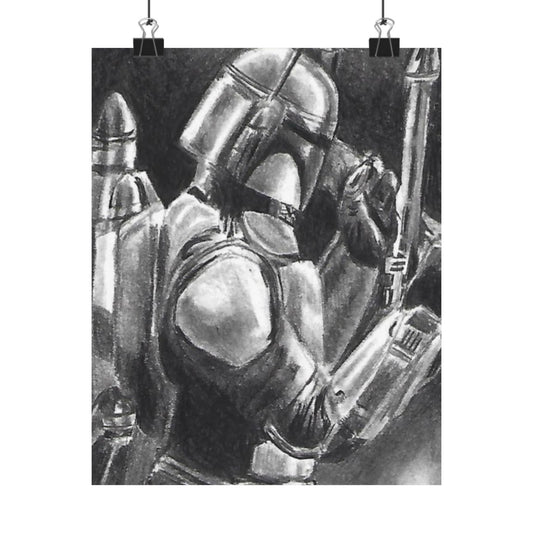 Jango Fett Matte Vertical Posters